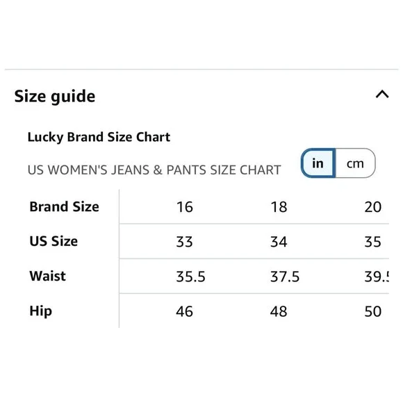 Lucky Brand Women's Sweet Mid Rise  Straight Leg Jeans Size 16 New With Tags - Picture 10 of 10